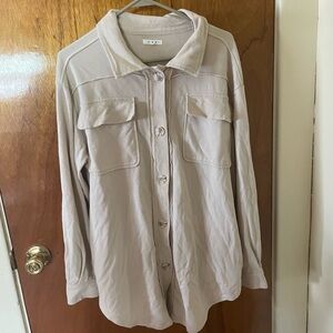 Maurice’s Beige Button-Up Shacket